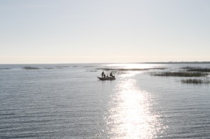 Early morning fishermen on Lake Okeechobee